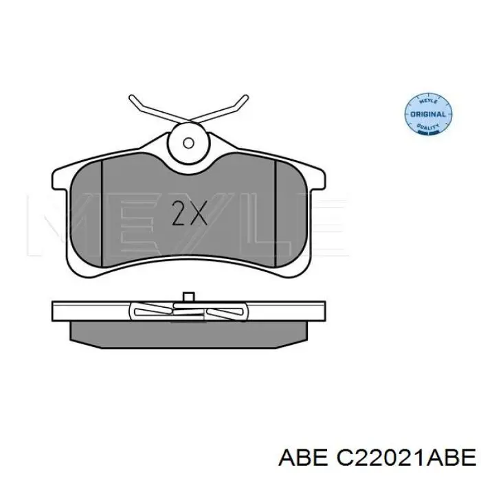 Задні гальмівні колодки ABE C22021ABE ціна, від 16.54 USD
