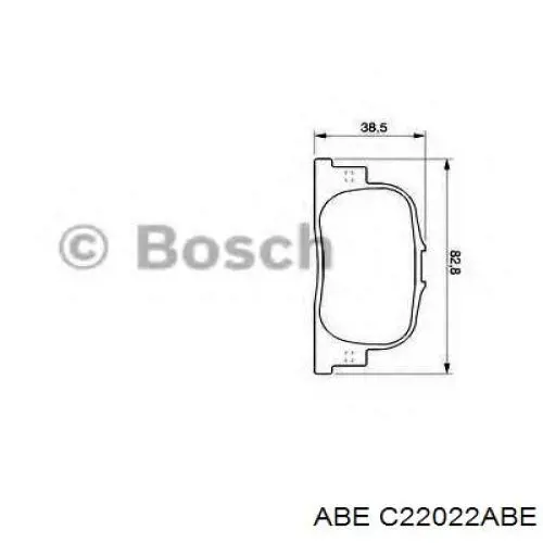Задні гальмівні колодки C22022ABE ABE