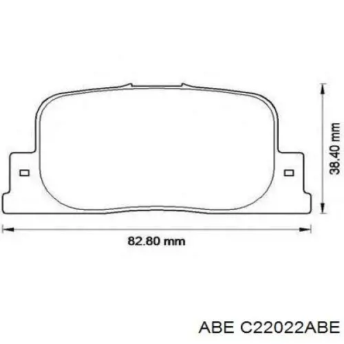 Задні дискові колодки ABE C22022ABE