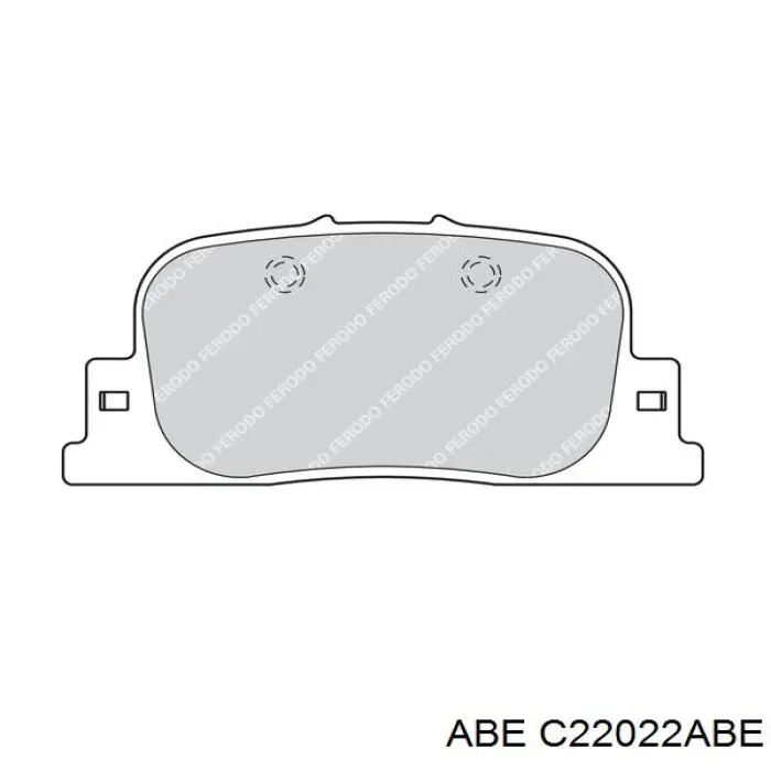 Задні гальмівні колодки ABE C22022ABE ціна, від 12.67 USD