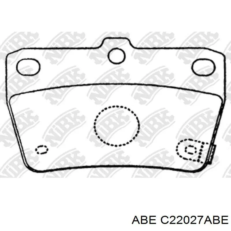 Задні гальмівні колодки ABE C22027ABE ціна, від 15.05 USD