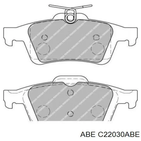 Задні гальмівні колодки C22030ABE ABE