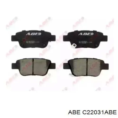 Задні гальмівні колодки C22031ABE ABE