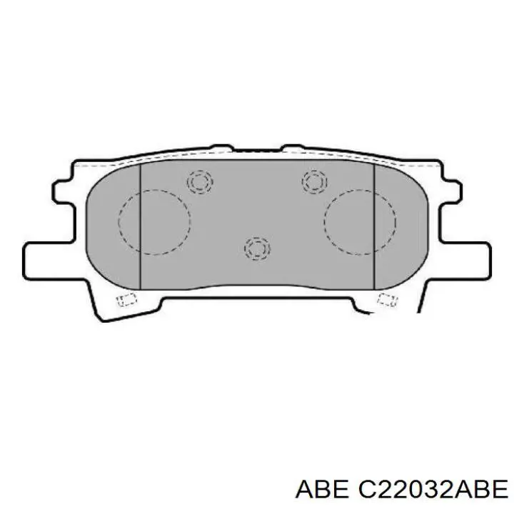 Задні гальмівні колодки ABE C22032ABE ціна, від 15.50 USD