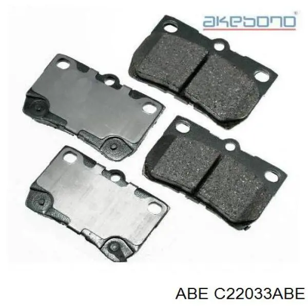 Задні гальмівні колодки C22033ABE ABE
