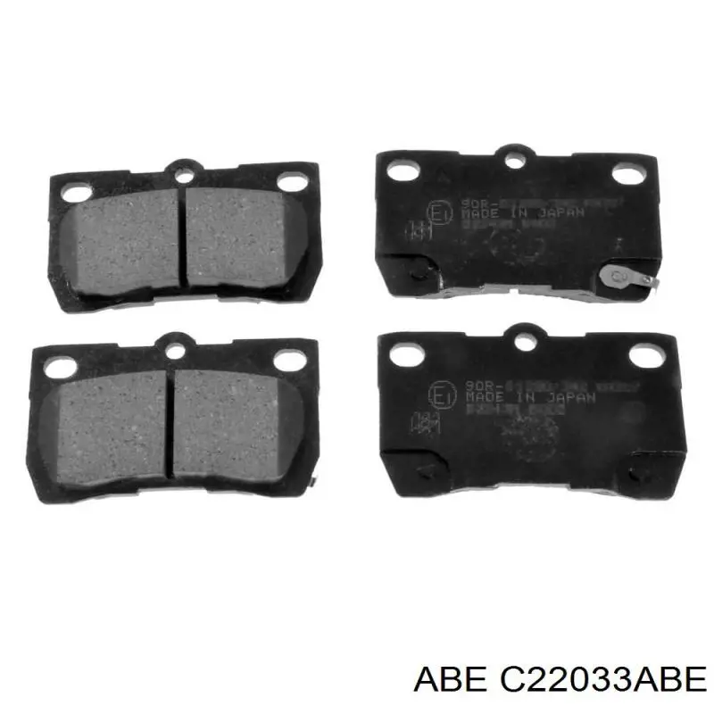 C22033ABE ABE Колодки гальмівні задні, дискові
