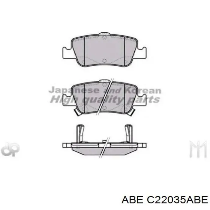 Задні дискові колодки ABE C22035ABE