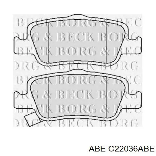 Купити C22036ABE ABE Задні колодки