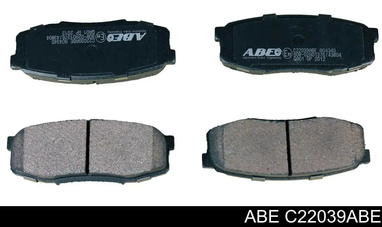 Задні гальмівні колодки ABE C22039ABE ціна, від 24.36 USD