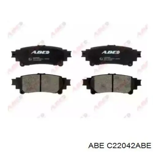 Задні гальмівні колодки ABE C22042ABE ціна, від 15.63 USD