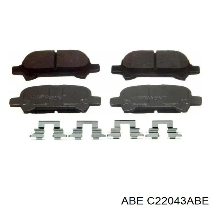 Задні гальмівні колодки C22043ABE ABE