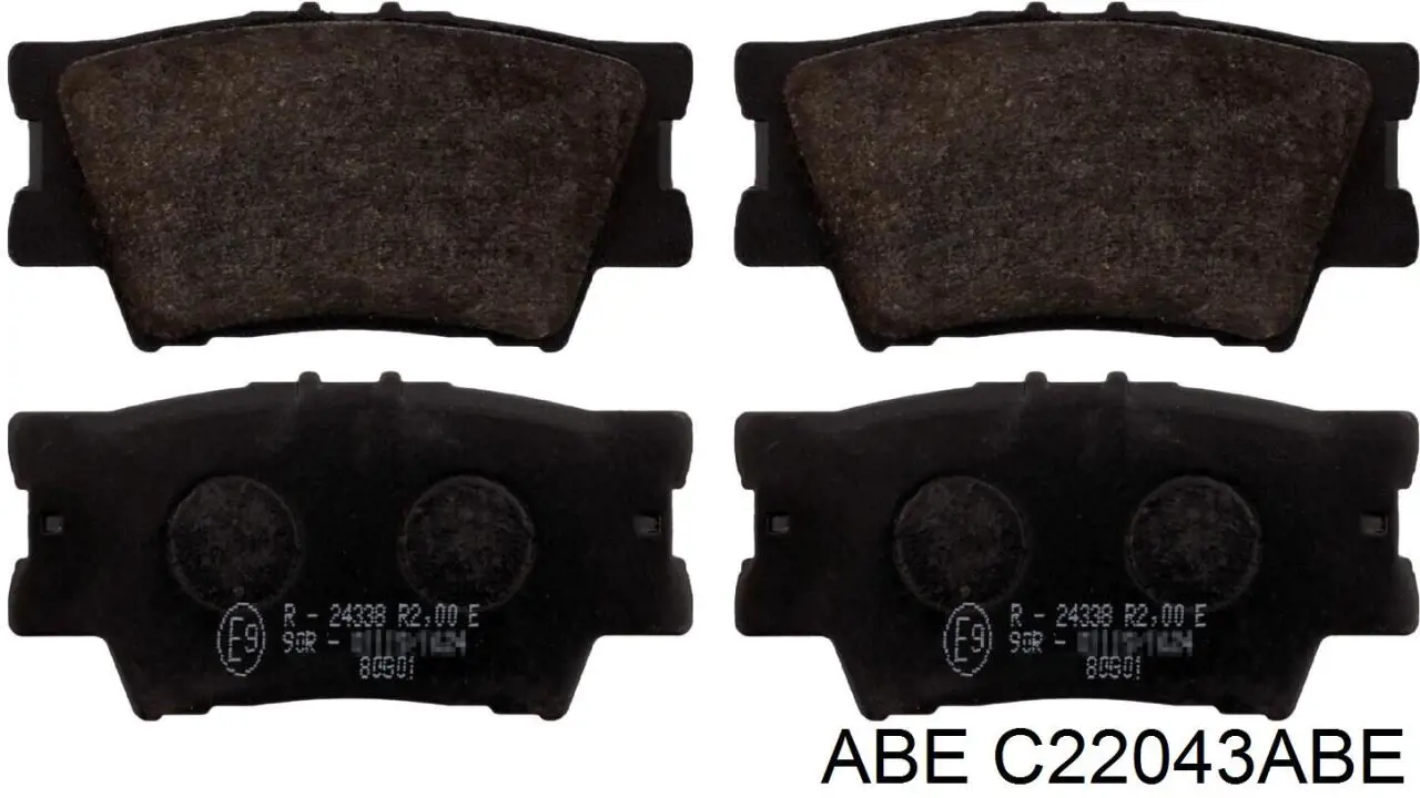 Задні гальмівні колодки ABE C22043ABE ціна, від 16.75 USD