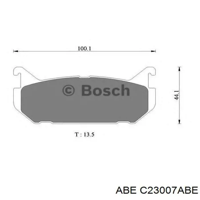 Купити C23007ABE ABE Задні колодки
