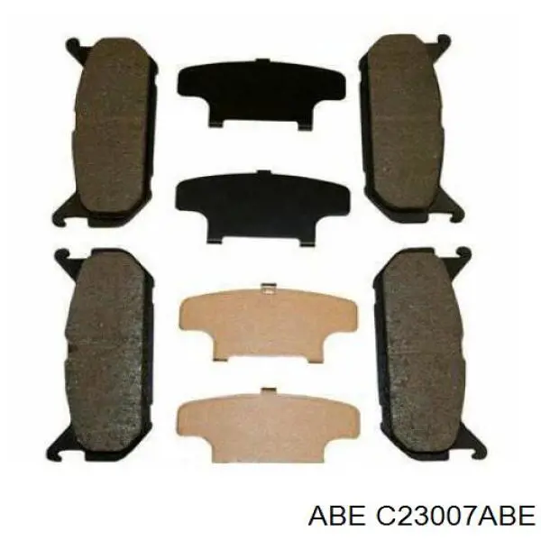 Задні гальмівні колодки ABE C23007ABE ціна, від 10.33 USD