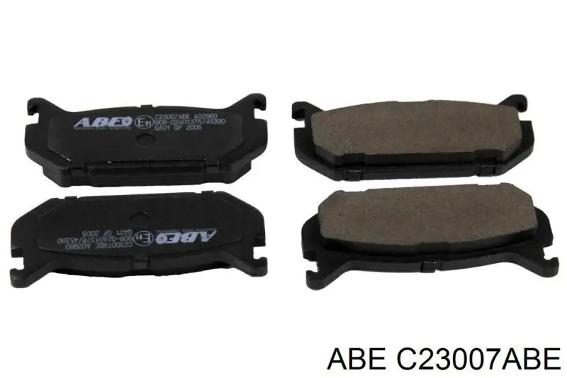 C23007ABE ABE колодки гальмові задні, дискові
