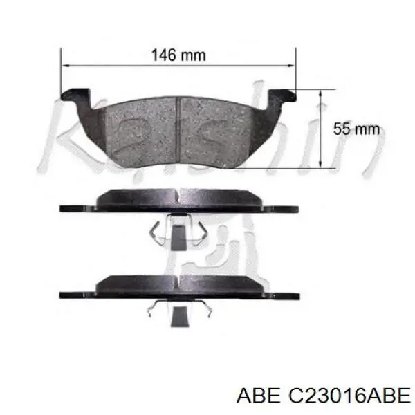 Купити C23016ABE ABE Задні колодки