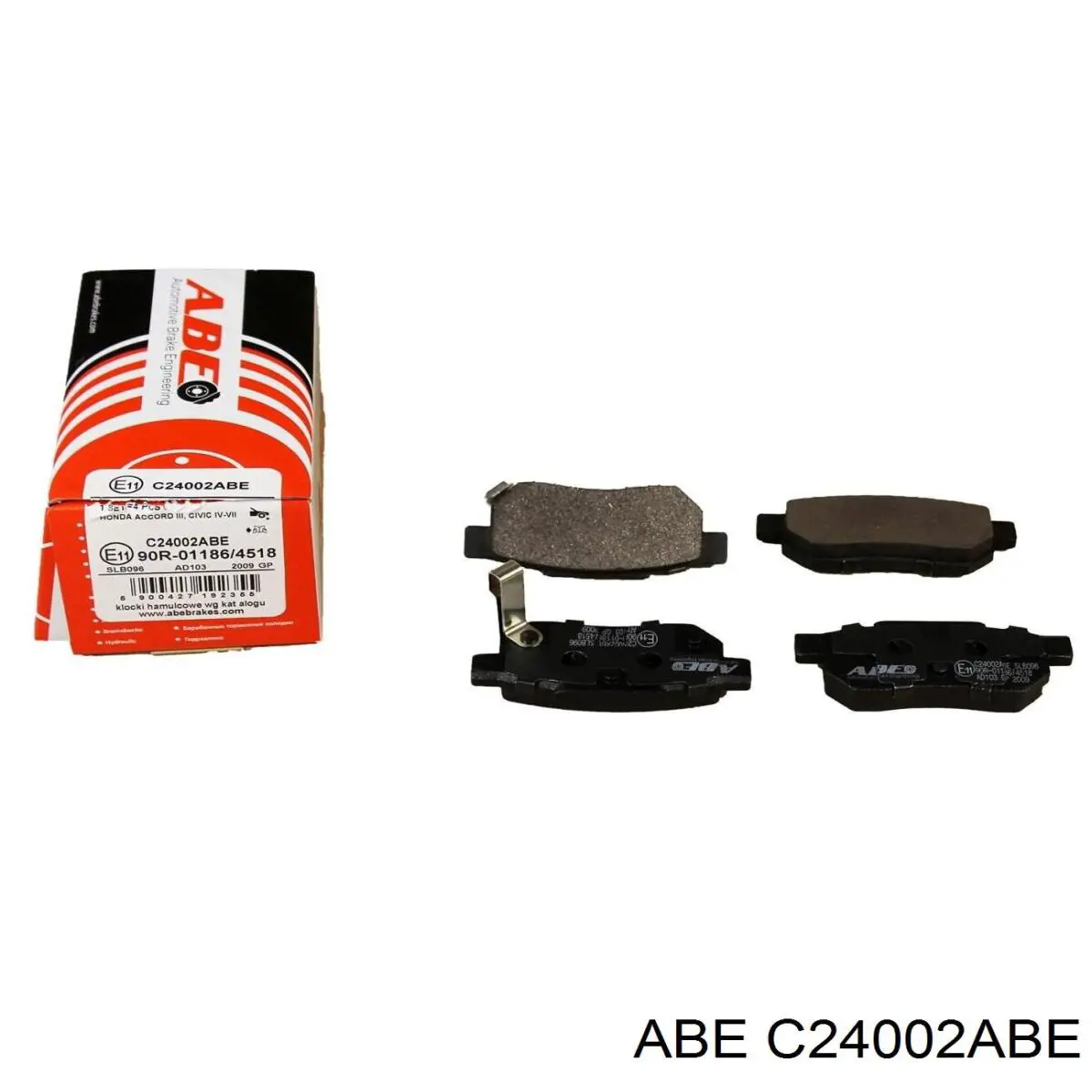 C24002ABE ABE колодки гальмівні передні, дискові