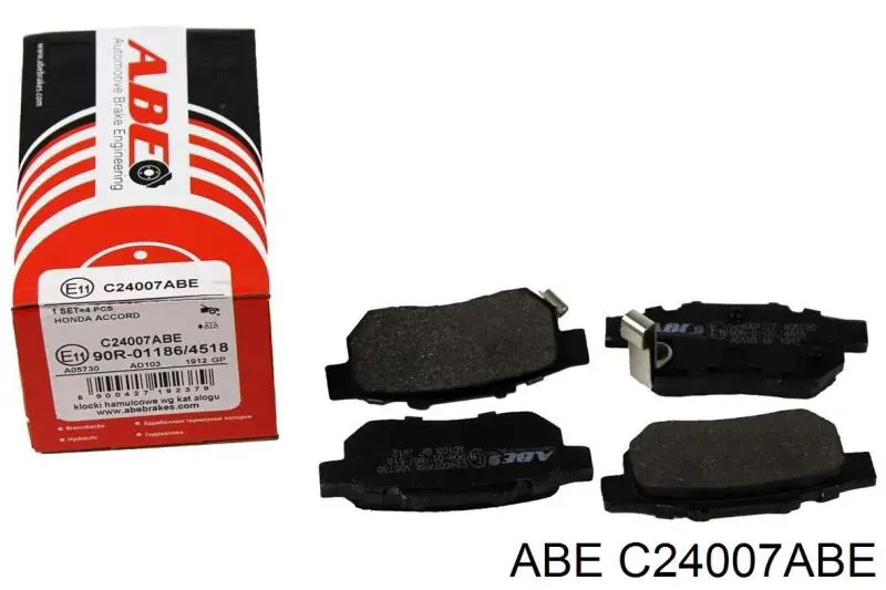 C24007ABE ABE колодки гальмові задні, дискові