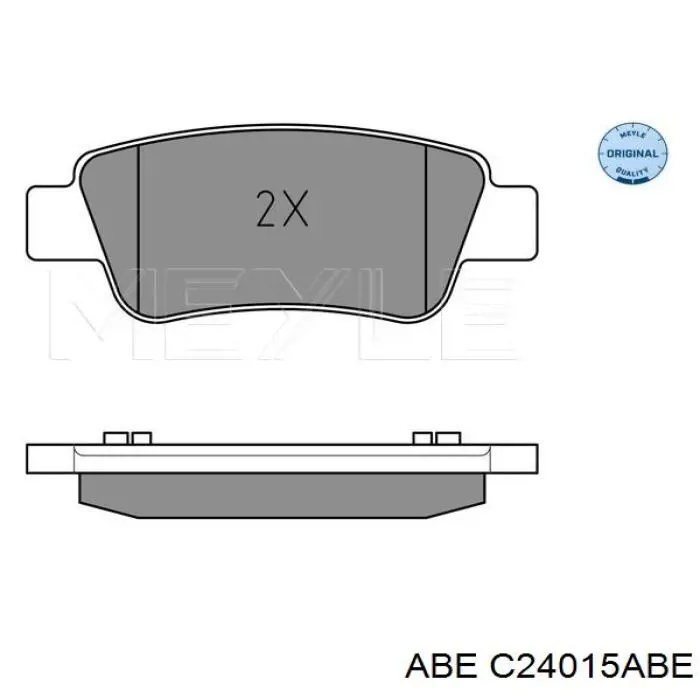 Задні гальмівні колодки C24015ABE ABE