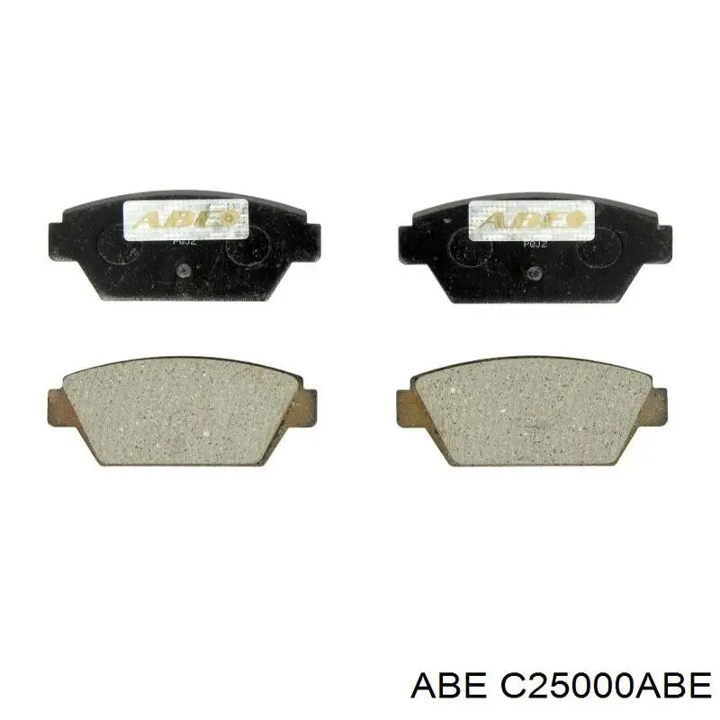 C25000ABE ABE колодки гальмові задні, дискові
