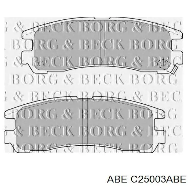 Купити C25003ABE ABE Задні колодки