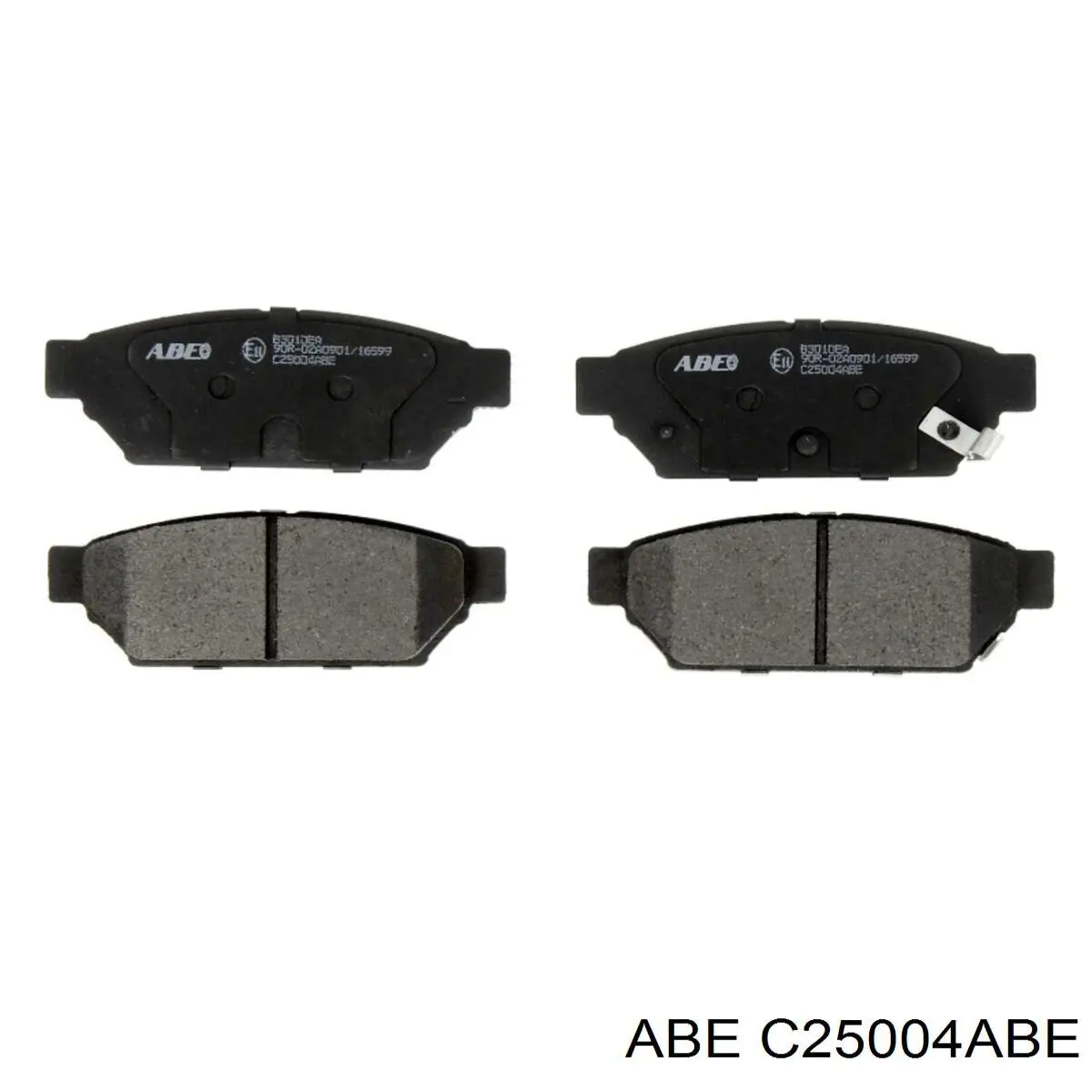 C25004ABE ABE колодки гальмові задні, дискові
