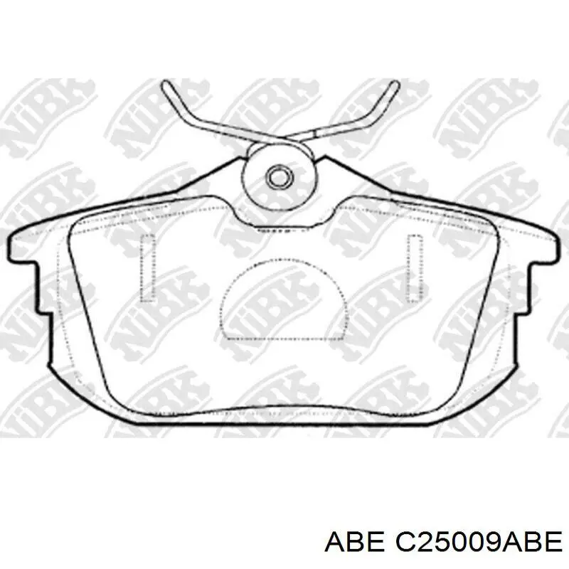 Задні дискові колодки ABE C25009ABE