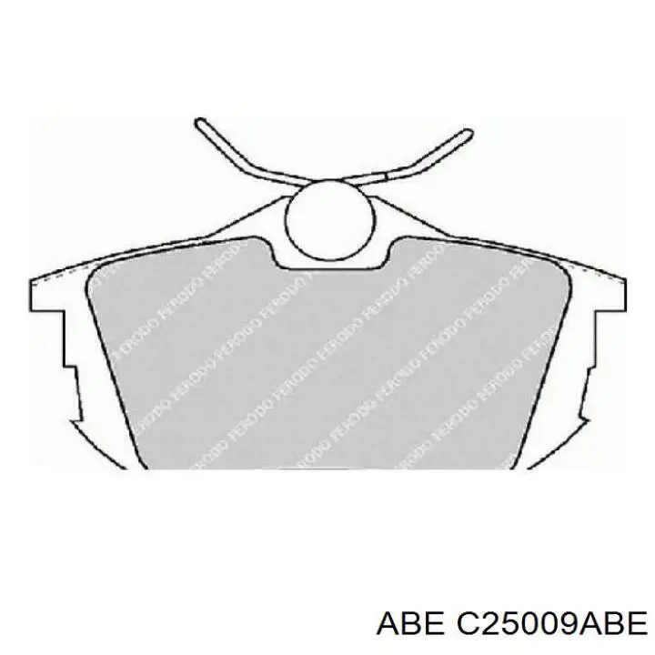 Купити C25009ABE ABE Задні колодки