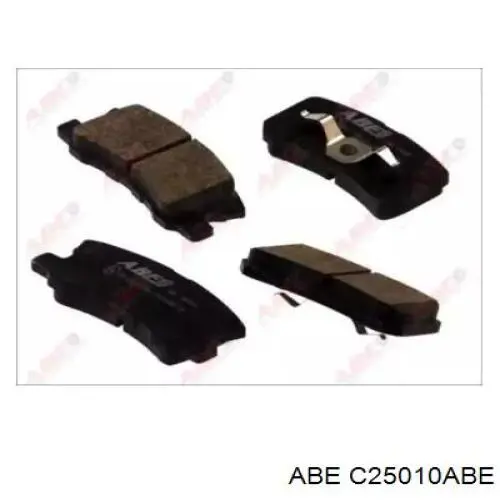 C25010ABE ABE Колодки гальмівні задні, дискові