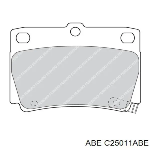 Колодки гальмові задні, дискові C25011ABE ABE