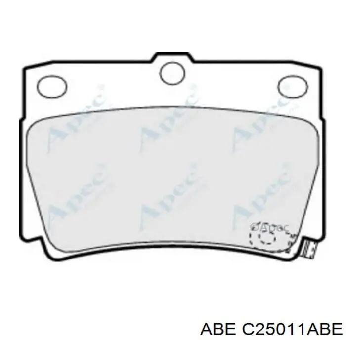 Купити C25011ABE ABE Задні колодки