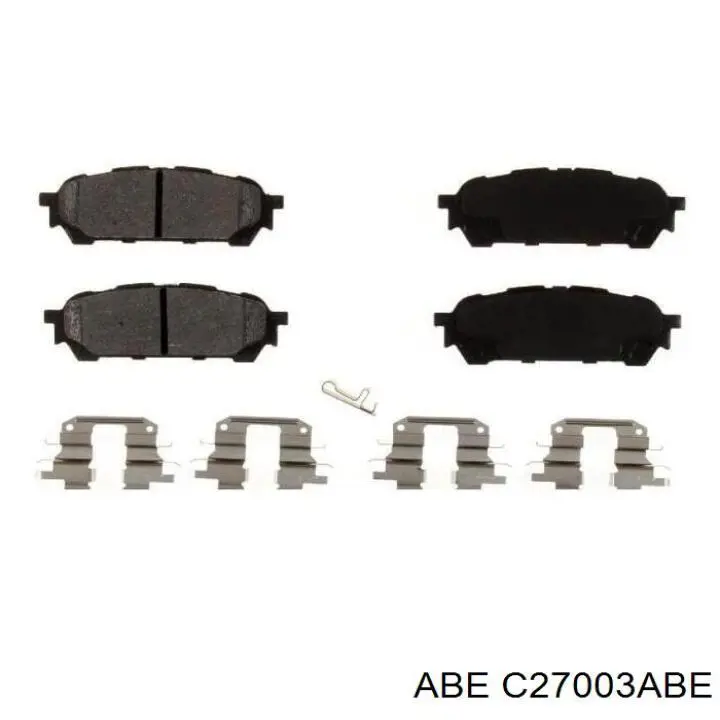 C27003ABE ABE Колодки гальмівні задні, дискові