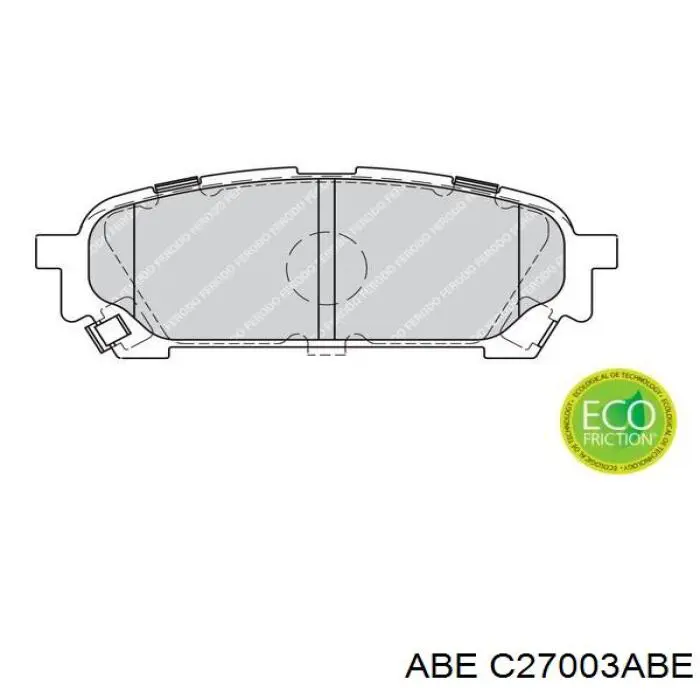 Задні гальмівні колодки ABE C27003ABE ціна, від 12.39 USD