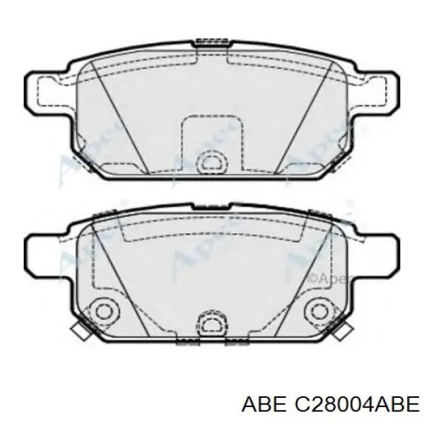 Купити C28004ABE ABE Задні колодки