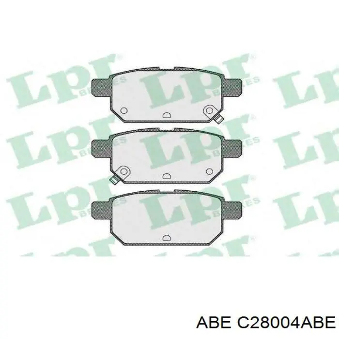 Задні гальмівні колодки ABE C28004ABE ціна, від 15.96 USD