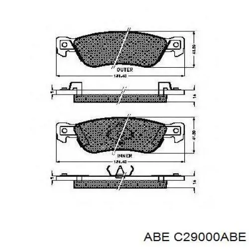 Купити C29000ABE ABE Задні колодки