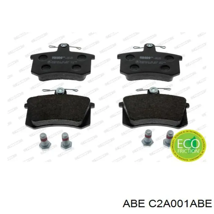 Задні гальмівні колодки ABE C2A001ABE ціна, від 11.40 USD
