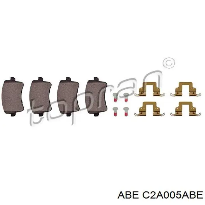 Купити C2A005ABE ABE Задні колодки