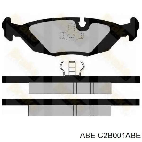 Задні гальмівні колодки C2B001ABE ABE