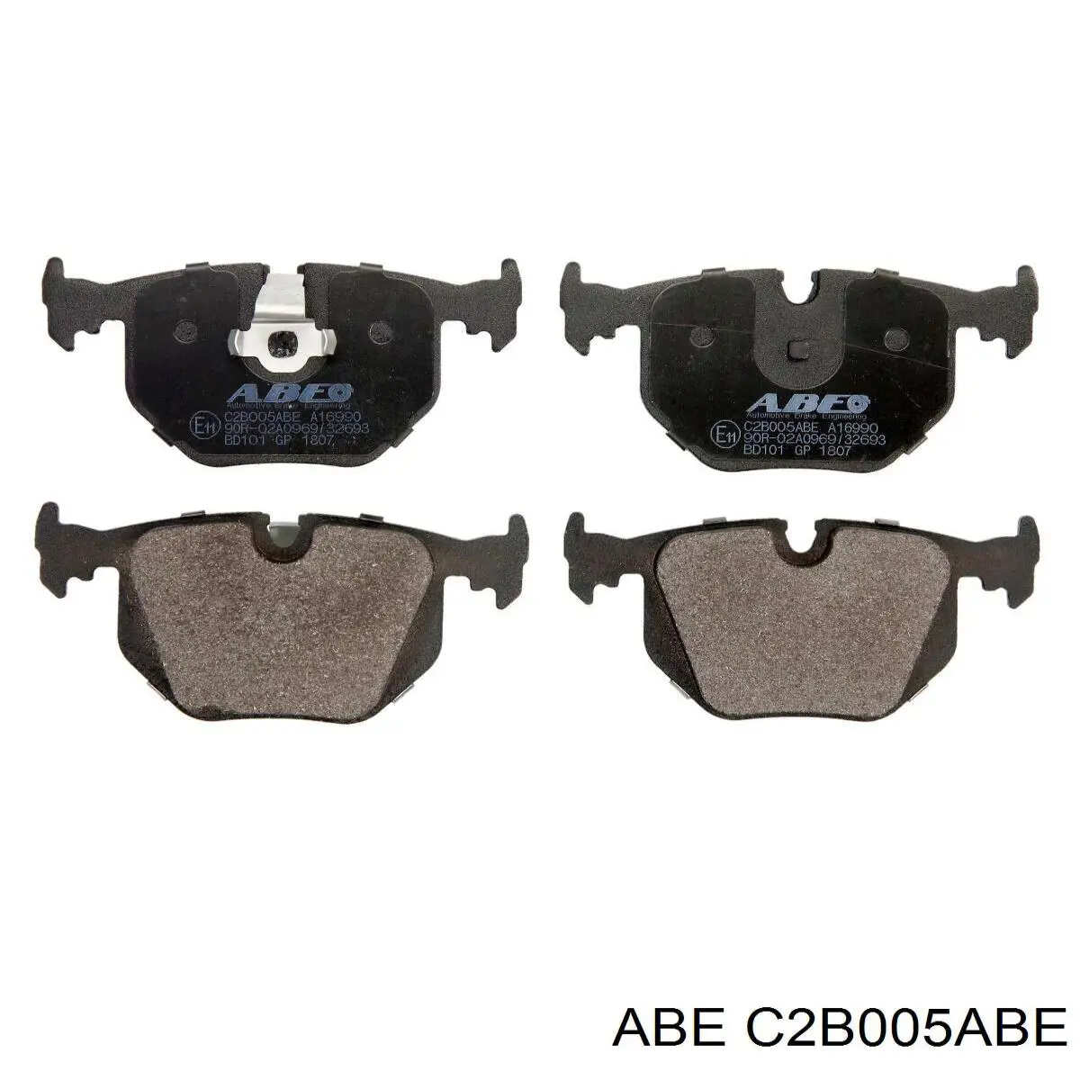 Колодки гальмові задні, дискові C2B005ABE ABE