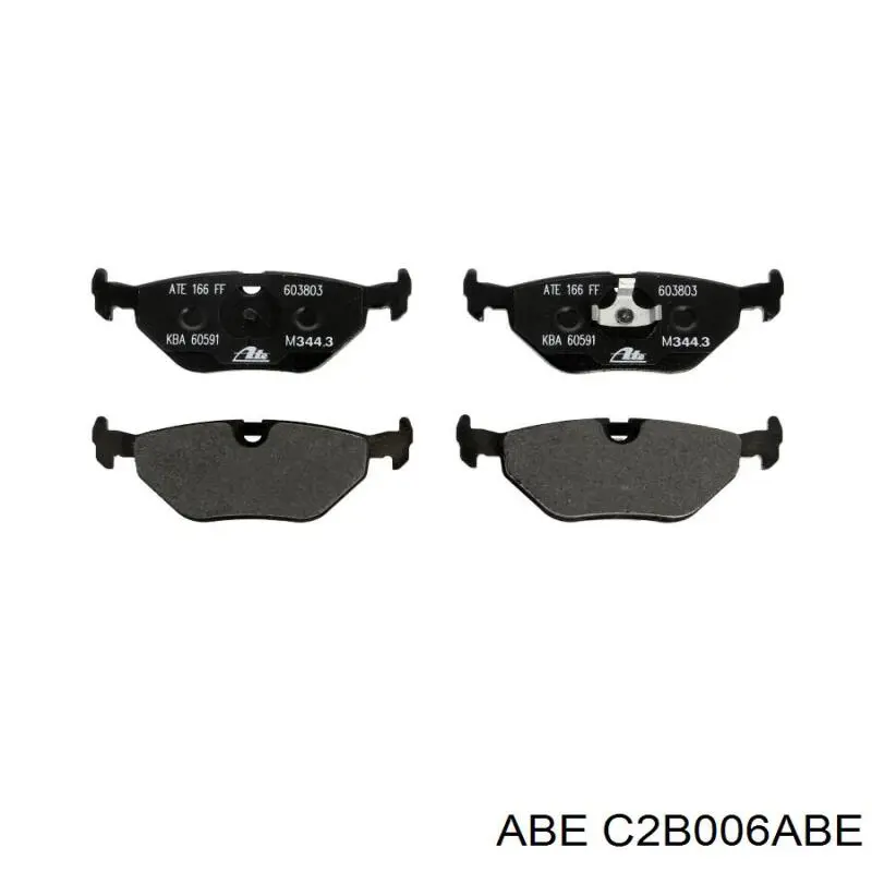Задні гальмівні колодки ABE C2B006ABE ціна, від 13.94 USD