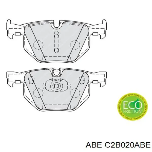 Задні гальмівні колодки ABE C2B020ABE ціна, від 28.98 USD