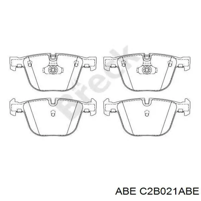Задні гальмівні колодки C2B021ABE ABE