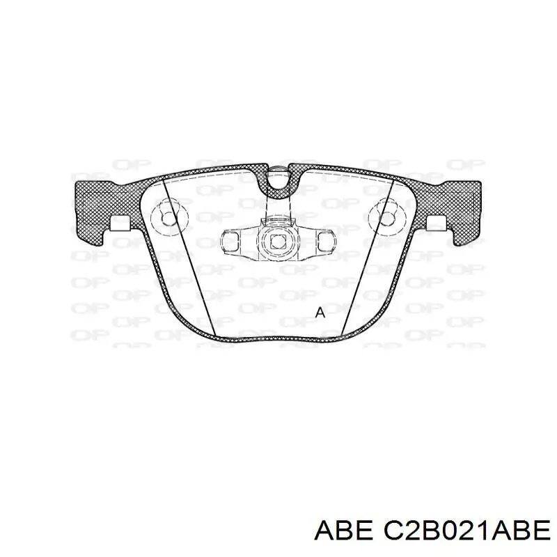 Задні гальмівні колодки ABE C2B021ABE ціна, від 29.21 USD