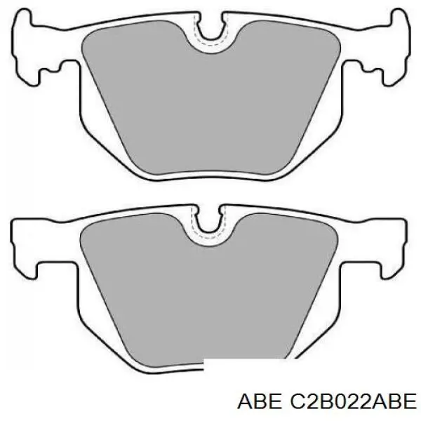 Задні гальмівні колодки ABE C2B022ABE ціна, від 22.50 USD
