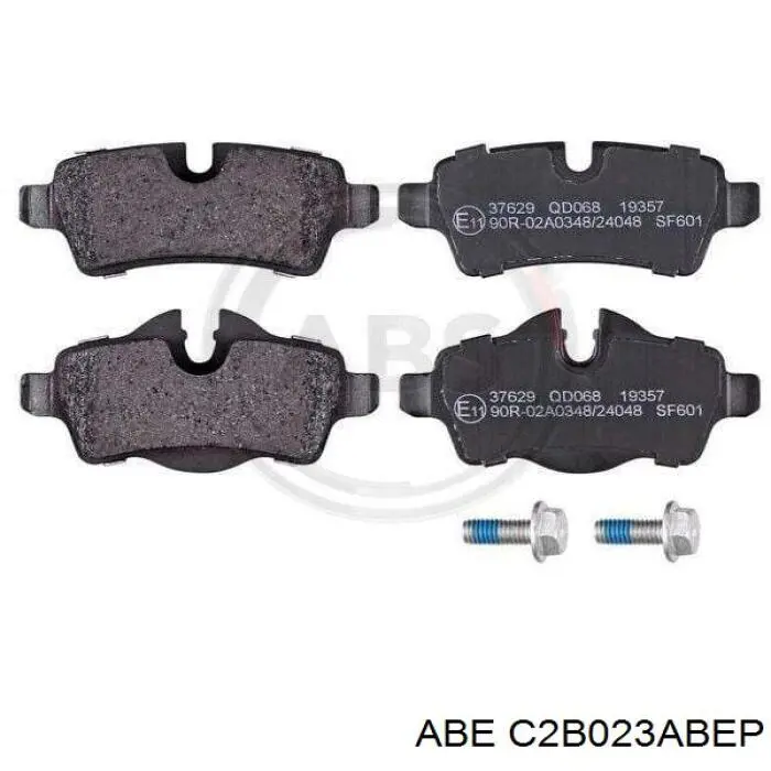 C2B023ABEP ABE Колодки гальмівні задні, дискові