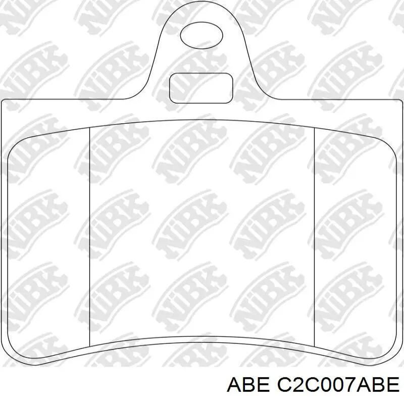Задні гальмівні колодки ABE C2C007ABE ціна, від 15.15 USD