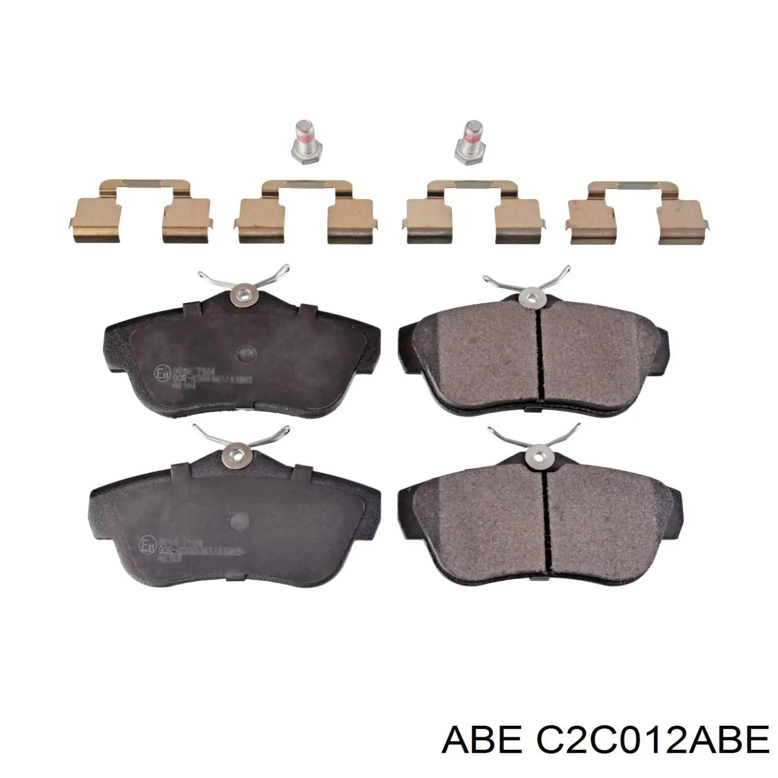 C2C012ABE ABE колодки гальмові задні, дискові