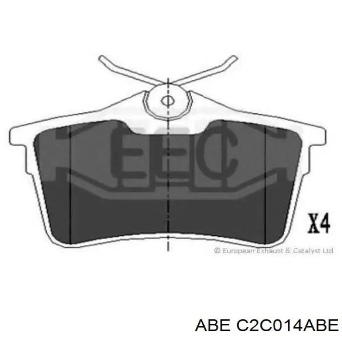 Задні дискові колодки ABE C2C014ABE