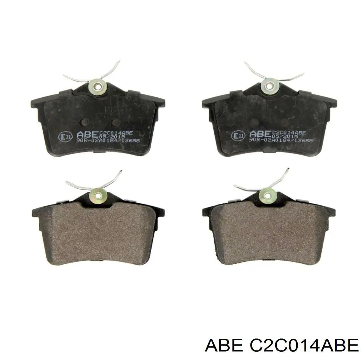 C2C014ABE ABE Колодки гальмівні задні, дискові